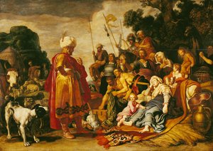 Laban cherchant les idoles - Pieter Lastman